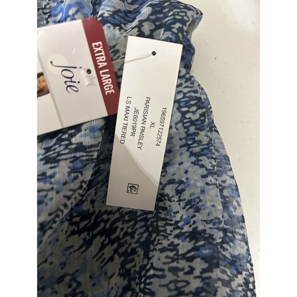 Joie Limited Edition Parisian Paisley Printed Maxi Dress Country Wedding Size XL - Picture 10 of 12